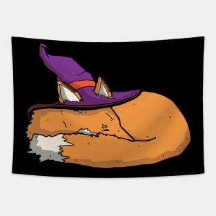 Sleeping wizard fox Tapestry