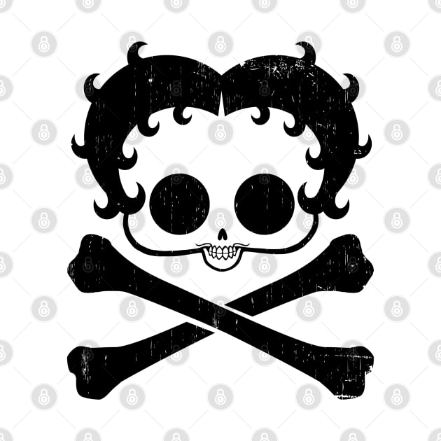 BETTY BOOP - Skull & crossbones by KERZILLA