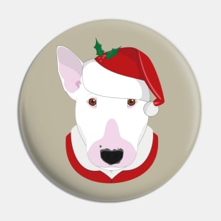 Bull Terrier Christmas Dog Pin