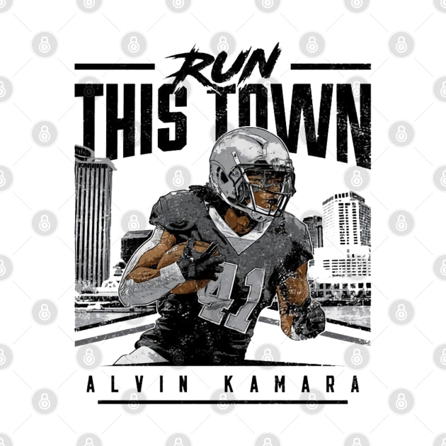 Alvin Kamara New Orleans Run This Town by MASTER_SHAOLIN