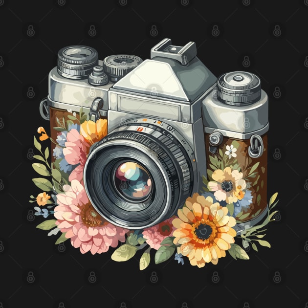 Vintage Retro Camera by Siha Arts