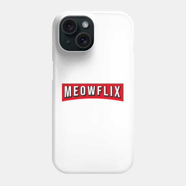 Meowflix Phone Case by overweared