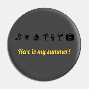 Summer print Pin