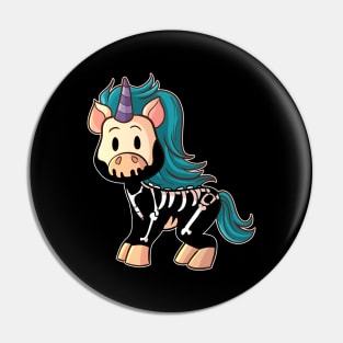 Knarf the Kawaii Cute Goth Unicorn Pin