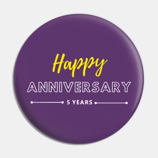 Happy Anniversary | 5 Year Pin