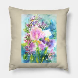 Joyful Watercolor Painting Pillow