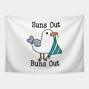 Suns Out Buns Out Tapestry