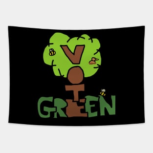 Vote Green Party Tapestry