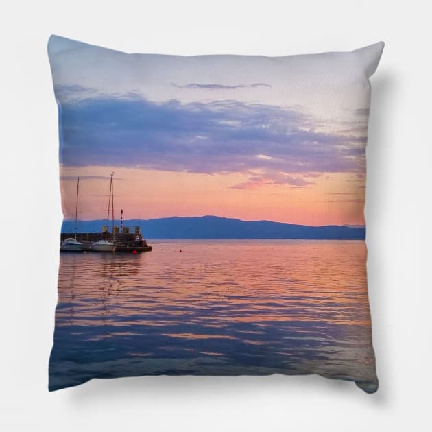 Sunset Sailing Pillow by Kate-P-