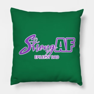 Strong AF Epilepsy Dad Pillow