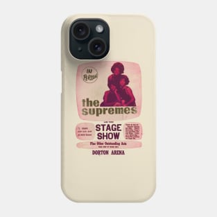 Diana Ross and the Supremes concert poster Phone Case