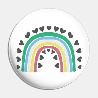 Disability pride flag rainbow Pin