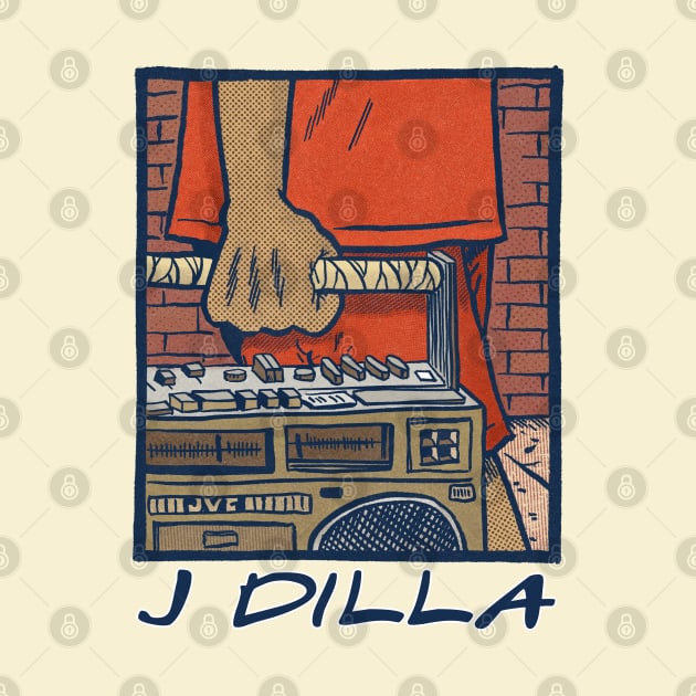 J Dilla / Retro Fan Art Design by DankFutura