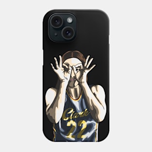Caitlin Clark is Watching! Cartoon Flat Drawing Phone Case