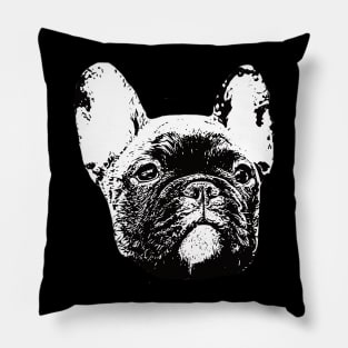 French Bulldog Face Design - A Frenchie Christmas Gift Pillow