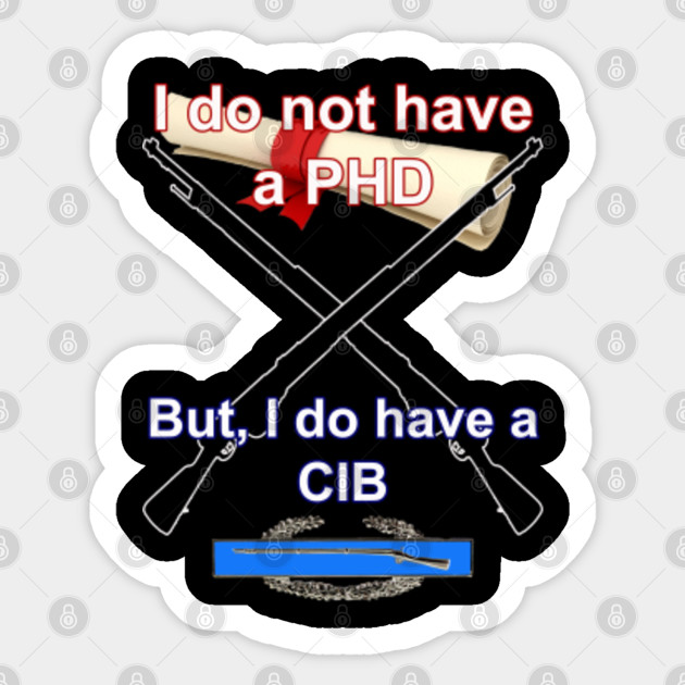 Cib Combat Infantry Badge Cib Sticker Teepublic Uk