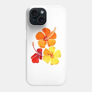 Tropical Hibiscuses Phone Case