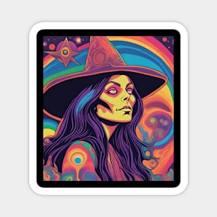 Psychedelic witch Magnet