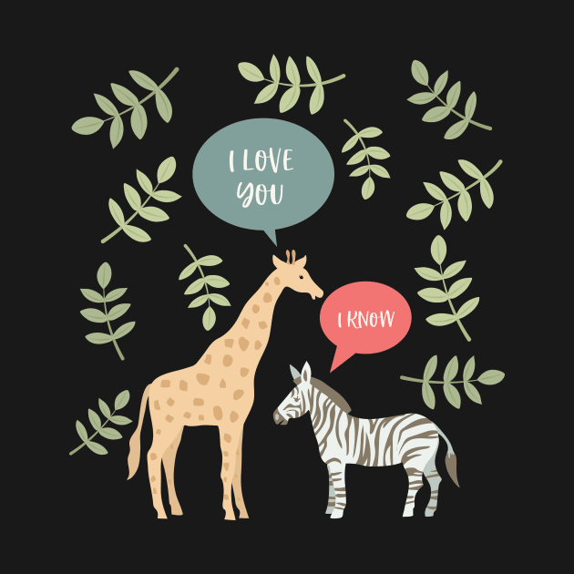 Funny Safari Love Shirt by SWON Design