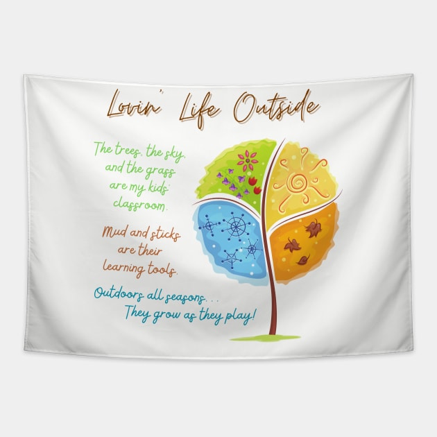 Adult season's tree Tapestry by Lovin' Life Outside 