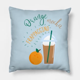 Orange Mocha Frappaccino Pillow