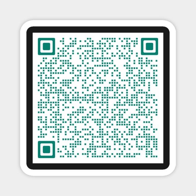 18 QR code Magnet by designr-shop