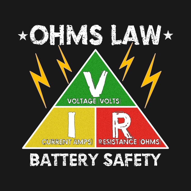 Battery Safety Ohms Law Vaping Gifts For Vapers by B89ow