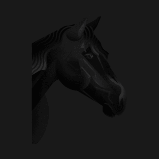 Black horse T-Shirt