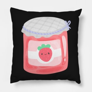 Strawberry jam jar Pillow