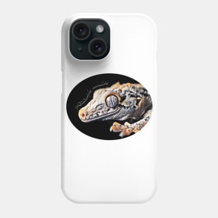 Gargoyle gecko with scientific name Phone Case