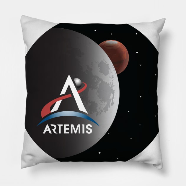 Artemis Mission Pillow by SpaceForceOutfitters