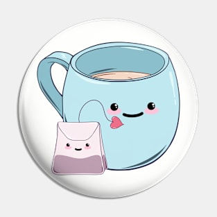 Tea Time With Friends Pin