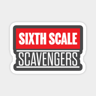 Sixth Scale Scavengers Logo (White Text) Magnet