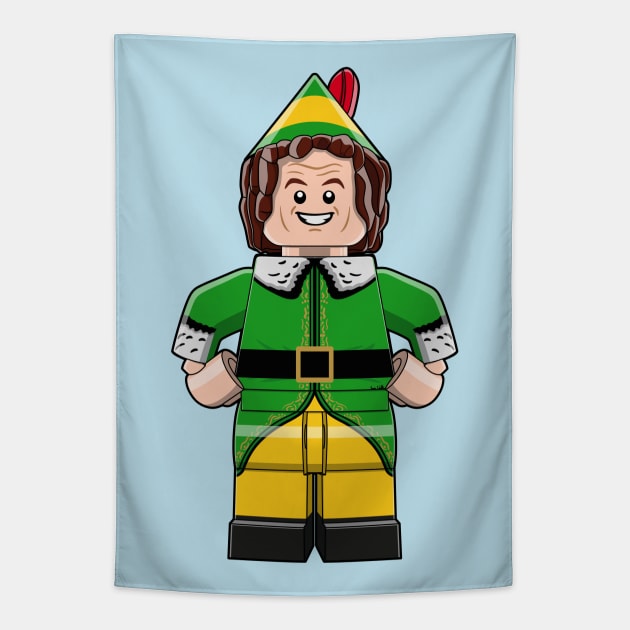 LEGO Buddy the Elf Tapestry by schultzstudio