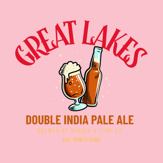 Great Lakes Double IPA Erie Pennsylvania by Sunny Day Tee Shop