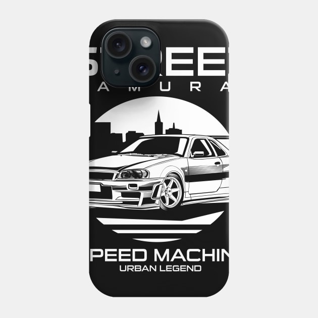 street samurai racer Phone Case by beanbeardy