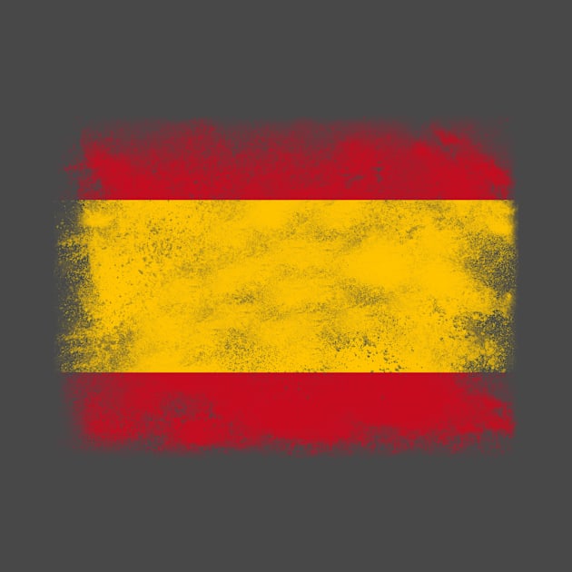 Spain flag isolated by psychoshadow