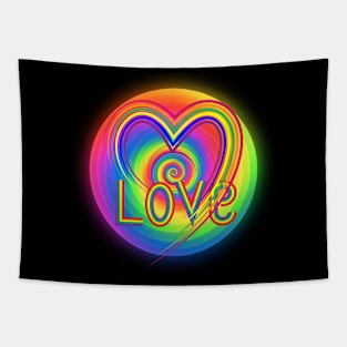 RAINBOW LOVE SWIRL Tapestry