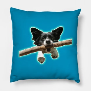 Lena the Wonder Dog by BrokenTrophies Pillow