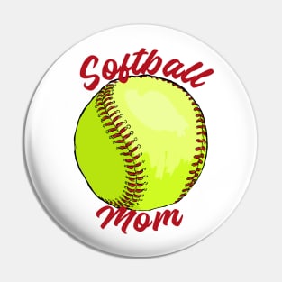 Softball mom sport Pin