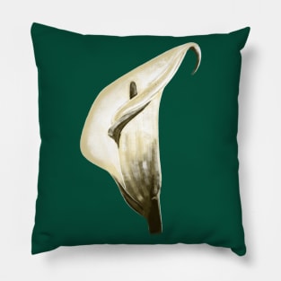 white calla lilies Pillow