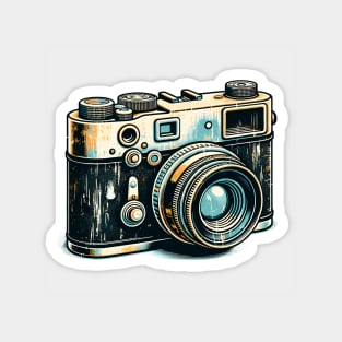 Retro Vintage Camera, Classic Camera Tee Magnet