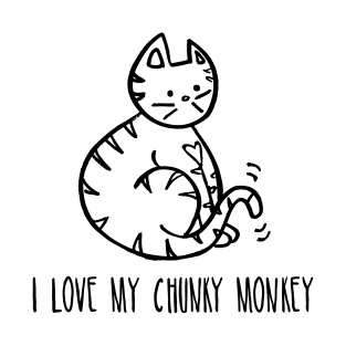 I Love My Chunky Monkey - Cat T-Shirt