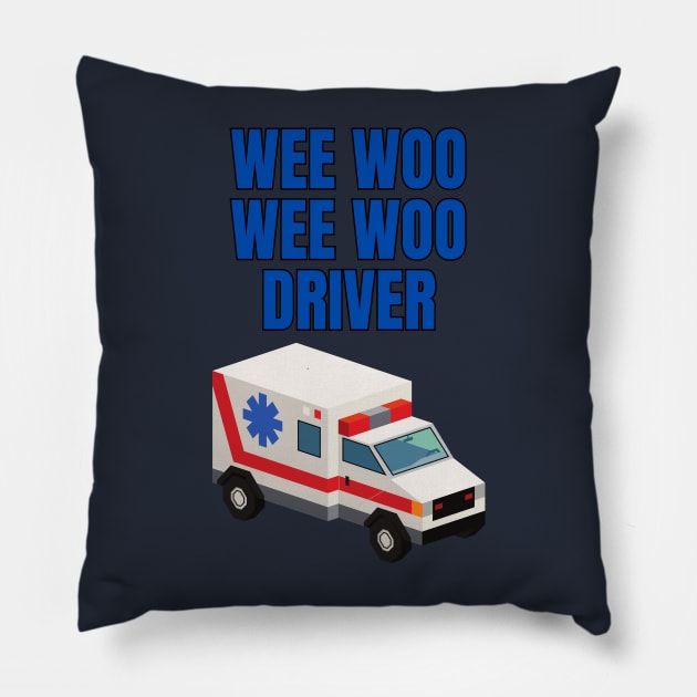 Wee Woo Ambulance Pillow by Spatski