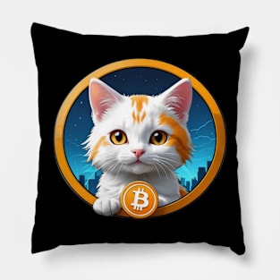 Bitcoin Kitten Pillow