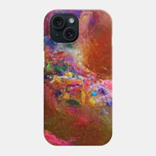 Rainbow Sprinkles Donut Impressionist Painting Phone Case