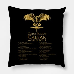 Gaius Julius Caesar World Tour - Ancient Roman History - Legionary Eagle Pillow