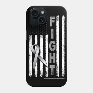 Brain Cancer Awareness Murica Phone Case