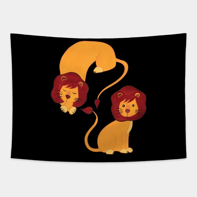 The lion sleeps tonight Tapestry by estudioanzol