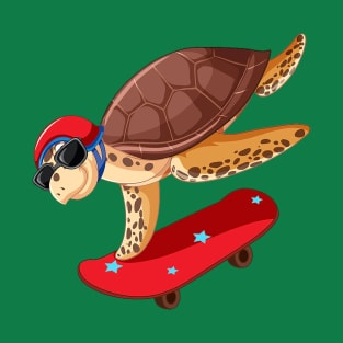 Skateboarding turtle T-Shirt